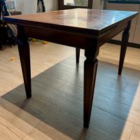 Tavolo allungabile e 6 sedie legno