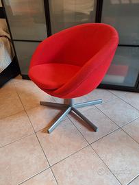sedia Skruvsta IKEA rossa