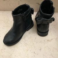 Stivaletti bimba stivali bassi BENETTON nr 25 nero