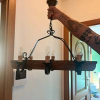 lampadari legno da taverna