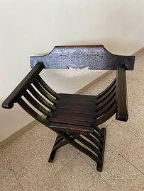 Sedia ripiegabile tipo Savonarola