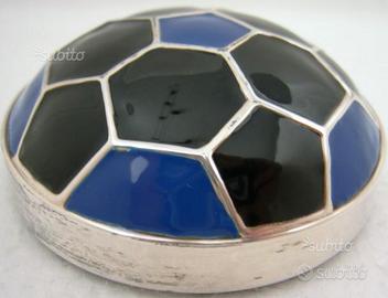 Fermacarte da scrivania in ARGENTO laccato nero