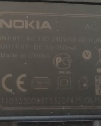 Caricabatteria Nokia Vintage
AC-3E
nokia 