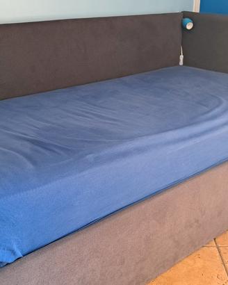 Divano letto singolo con contenitore