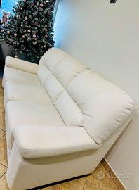 Divano in pelle 3 posti maxi