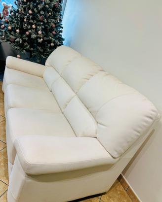 Divano in pelle 3 posti maxi