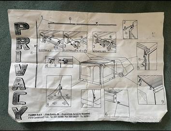chiudi-veranda per camper Fiamma Electra M3 da 300