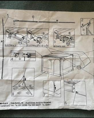 chiudi-veranda per camper Fiamma Electra M3 da 300