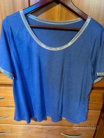 T shirt girocollo donna maniche corte