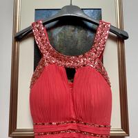 Vestito da cerimonia color corallo