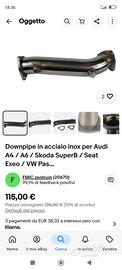Downpipe Audi, Skoda ecc.