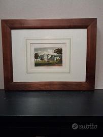 Coppia stampe inglesi ottocentesche