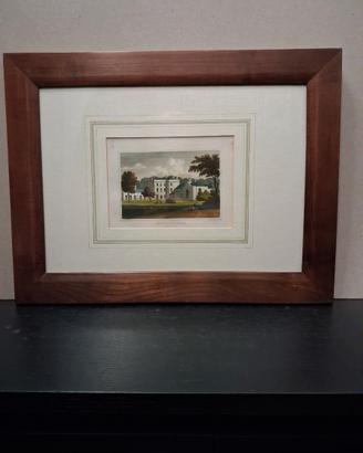 Coppia stampe inglesi ottocentesche