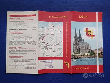 Mappa Shell della città di Colonia anni ‘50-‘60