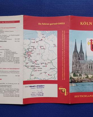 Mappa Shell della città di Colonia anni ‘50-‘60