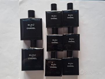 8 Bottiglie Vuote BLUE DE CHANEL  100 ml. e 50 ml.
