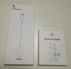 Apple Power USB 5w e adattatore Usb-c a USB