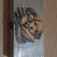 scatolina in legno decoupage 