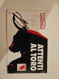 Torino, adesivo autografato multi