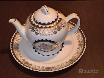 Teiera con piatto Limoges originale
