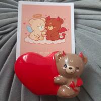 Portafoto legami cuore e orsetto 