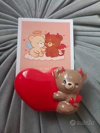 Portafoto legami cuore e orsetto 