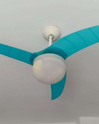 ventola da soffitto con lampada