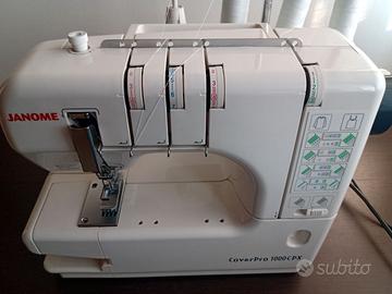Macchina da cucire, copertura e catenella Janome
