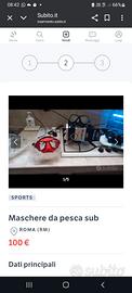Maschere da pesca sub
