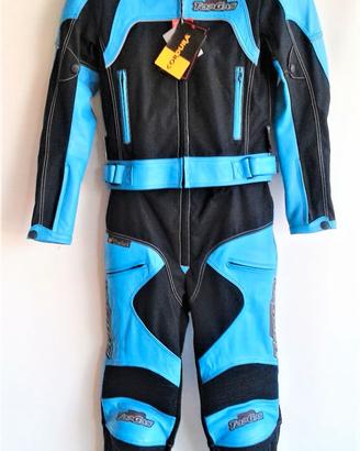 Tuta moto divisibile donna 46, azzurroanche44-42