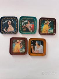 Coca Cola Cinque Vassoietti Sottobicchieri 50