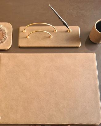 Set accessori da scrivania in pelle - Vintage