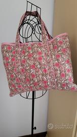 Shopper Bloom in cotone Made in India 