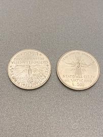 2 monete 500 lire in argento Sede Vacante 1978