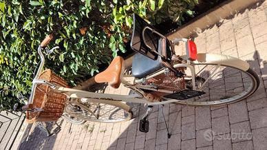 Bici Donna Olandese Vintage - Cestino + Seggiolino