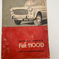 FIAT 1100 "D" 4° Ed libretto uso e manutenzione