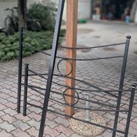 giroletto una piazza e mezza in ferro battuto nero