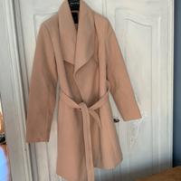 Cappotto donna beige rosa cipria