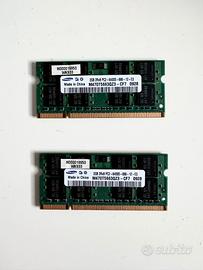 RAM Samsung DDR2 Notebook 4GB (2×2GB) 800MHz