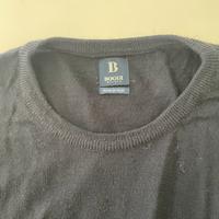 Maglione girocollo blu scuro boggi milano