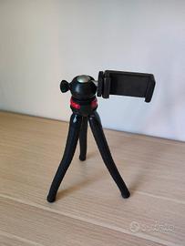 Treppiede nero per telefono/fotocamera