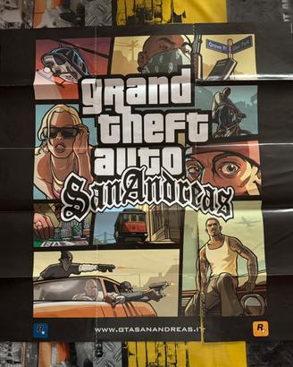 Mappa poster GTA Grand Theft Auto San Andreas