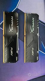 Ram Hyperx Fury ddr4 2x8gb