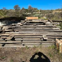 Tavoloni in castagno per falegnameria