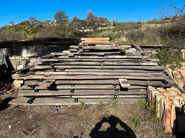 Tavoloni in castagno per falegnameria