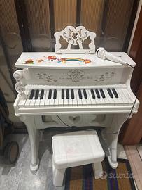 Pianoforte elettrico per bambini con sgabello