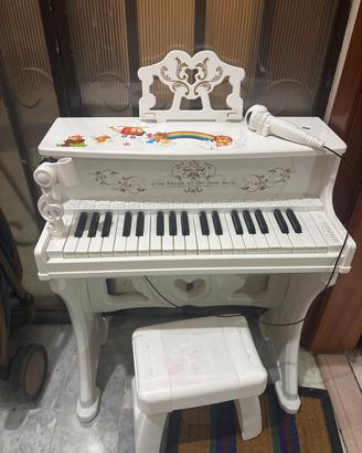 Pianoforte elettrico per bambini con sgabello