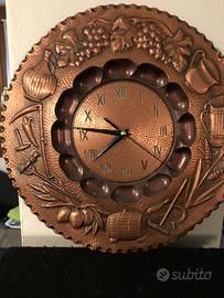 Orologio da parete inrame lavorato