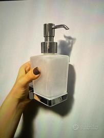 Dosasapone in acciaio inox e vetro Tonga Gedy