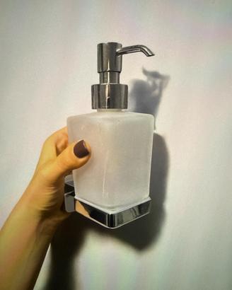 Dosasapone in acciaio inox e vetro Tonga Gedy